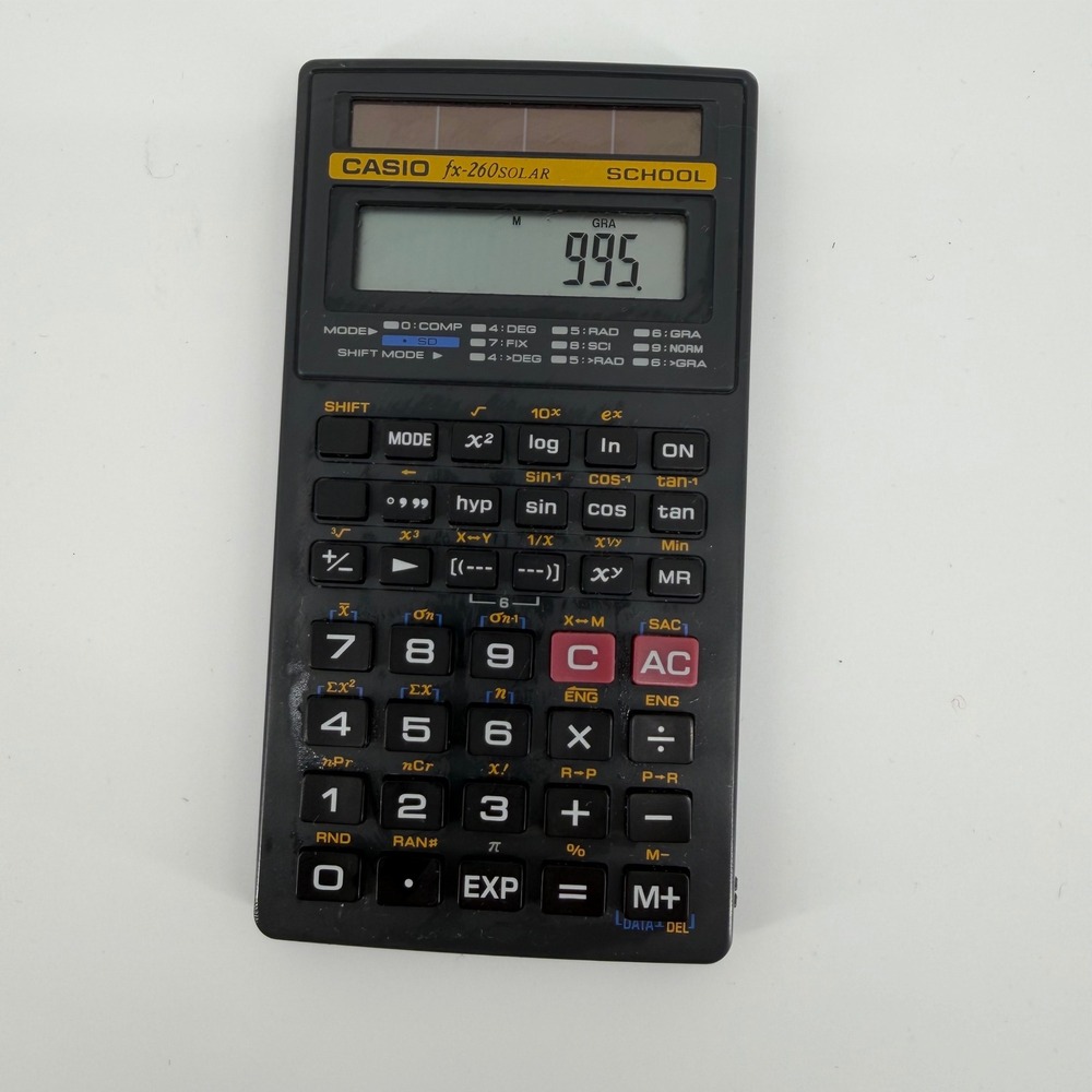 Casio FX260SOLAR Scientific Calculator Solar Powered School Math
